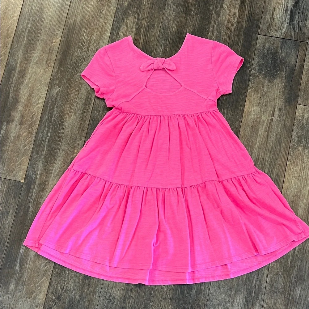 Cat & Jack Vibrant Pink Casual Kids Dress - Picture 9 of 9